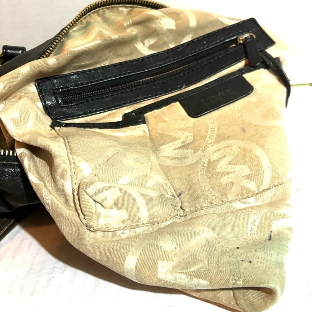 Michael kors Black Leather Handbag